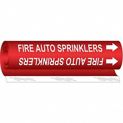 Pipe Mrkr Fire Auto Sprnklrs 5in H 8in W