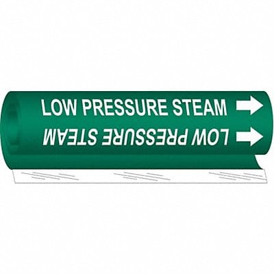 Pipe Mrkr Low Pressure Steam 5in H 8in W