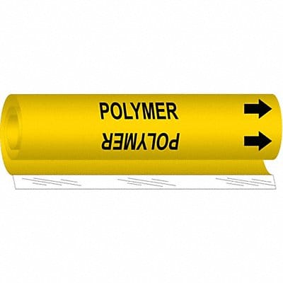 Pipe Marker Polymer 5 in H 8 in W