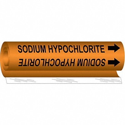 Pipe Mrkr Sdium Hypochlorite 5in H 8in W