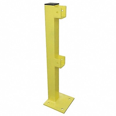 Flush End Post 45 in Yellow Steel