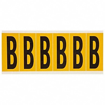 Letter Label B 1-1/2 in W x 3-1/2 in H