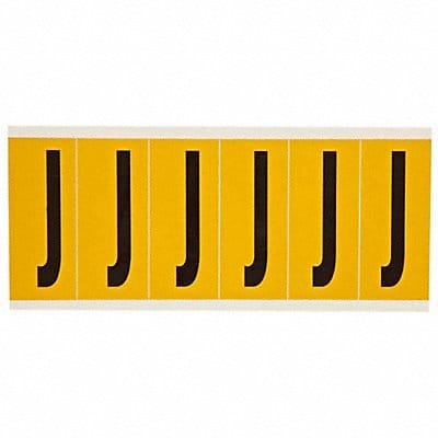 Letter Label J 1-1/2 in W x 3-1/2 in H