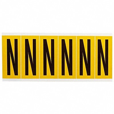 Letter Label N 1-1/2 in W x 3-1/2 in H