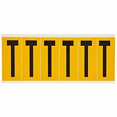 Letter Label T 1-1/2 in W x 3-1/2 in H