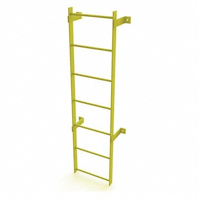 Ladder Safety Yellow Steel 500lb 6 ft 2