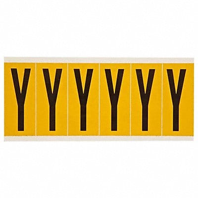 Letter Label Y 1-1/2 in W x 3-1/2 in H