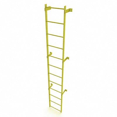 Ladder Safety Yellow Steel 500lb 11ft 2