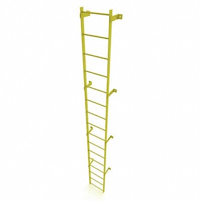 Ladder Safety Yellow Steel 500lb 15ft 2