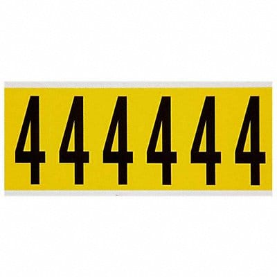 Number Label 4 1-1/2 in W x 3-1/2 in H