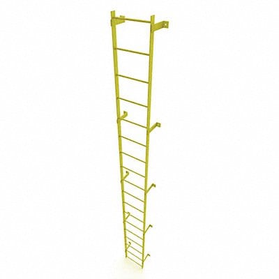 Ladder Safety Yellow Steel 500lb 17ft 2