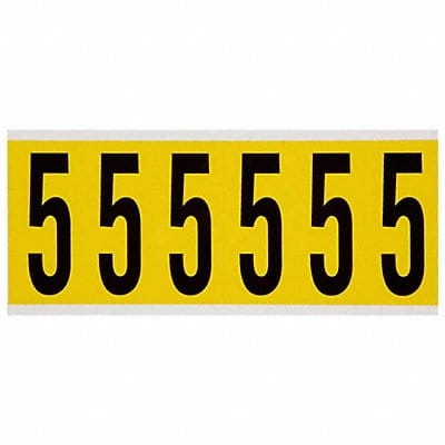 Number Label 5 1-1/2 in W x 3-1/2 in H