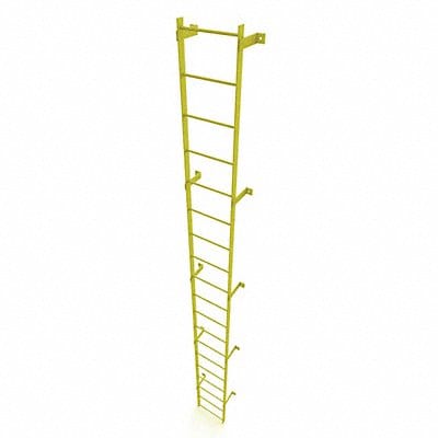 Ladder Safety Yellow Steel 500lb 18ft 2