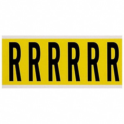 Letter Label R 1-1/2 in W x 3-1/2 in H