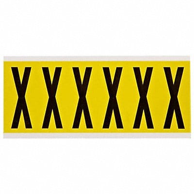 Letter Label X 1-1/2 in W x 3-1/2 in H