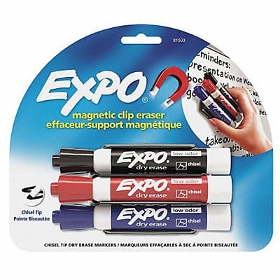 Dry Erase Marker Set Chisel PK3