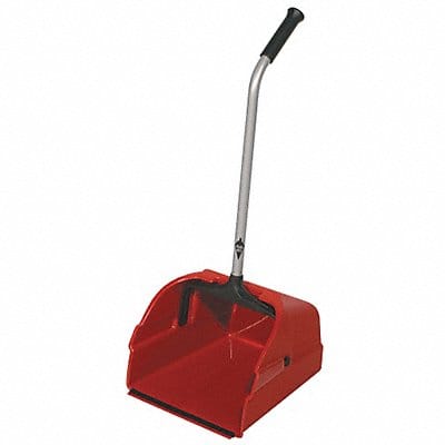 Long Handled Dust Pan Red