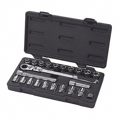 23 Pc Sae/Metric Xl Ratchet Set