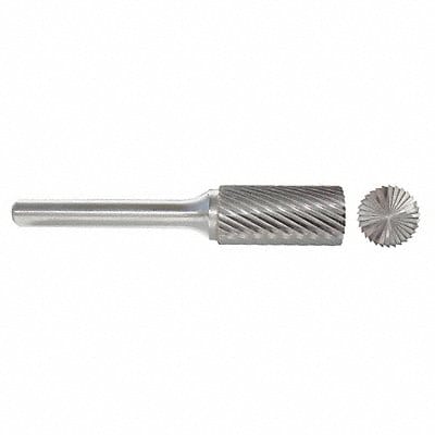 Cylinder Bur SB Flat End 1/4 Carbide