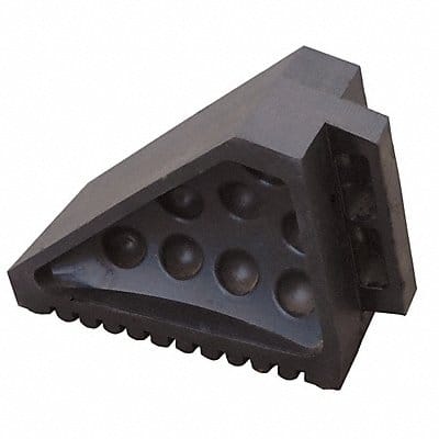 Wheel Chock Molded Rubber Black