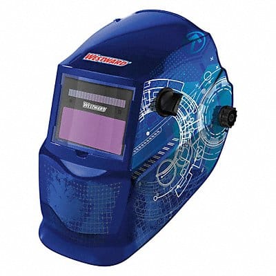 Auto Dark Welding Helmet 4 9-13 Blu/Wh