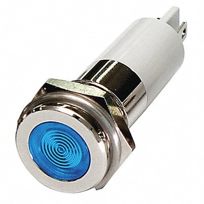 Flat Indicator Light Blue 12VDC