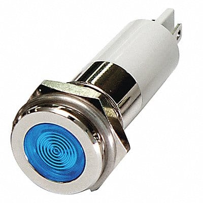 Flat Indicator Light Blue 24VDC