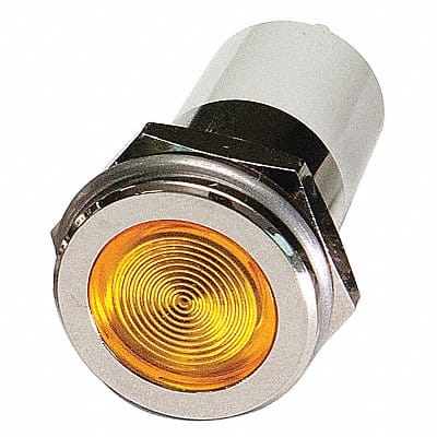 Flat Indicator Light Yellow 12VDC