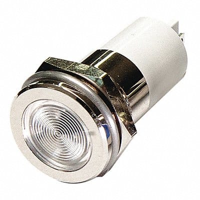 Flat Indicator Light White 12VDC