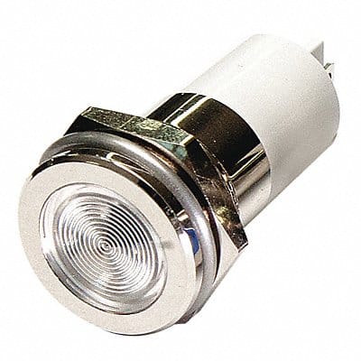 Flat Indicator Light White 110VAC