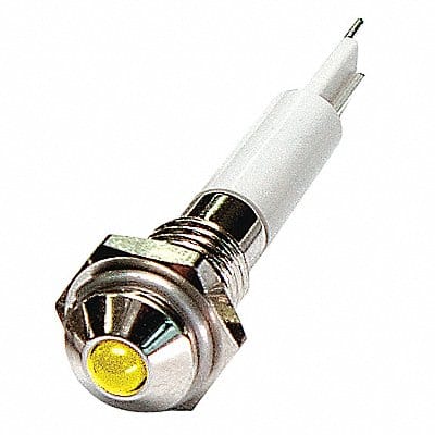 Round Indicator Light Yellow 12VDC