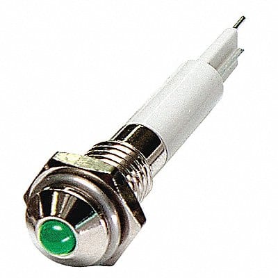 Round Indicator Light Green 12VDC