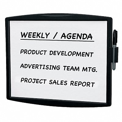 Dry Erase Board ABS Plastic Black