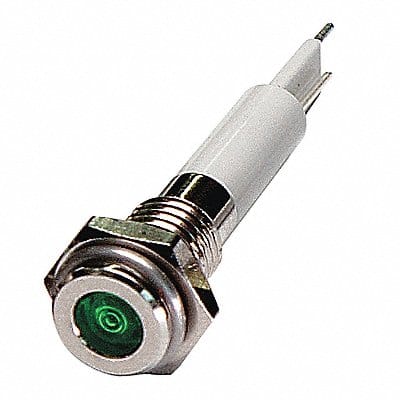 Flat Indicator Light Green 12VDC