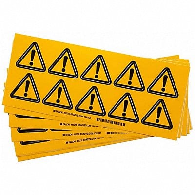 Warning Labels 2inHx2inW Vinyl PK10