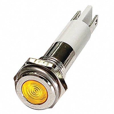 Flat Indicator Light Yellow 12VDC