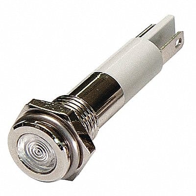 Flat Indicator Light White 12VDC