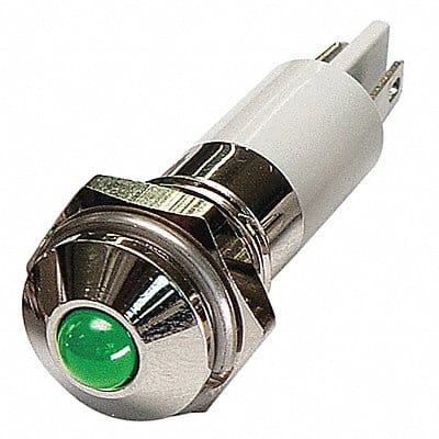 Round Indicator Light Green 12VDC