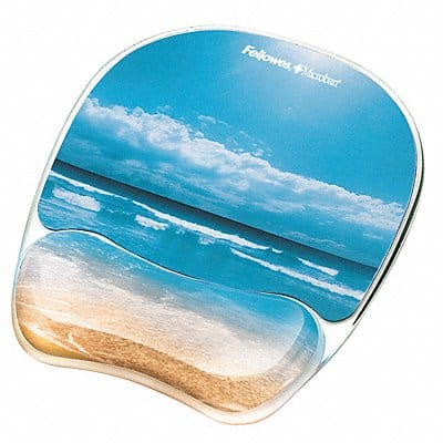 Mousepad w/Wrist Support Sandy Beach