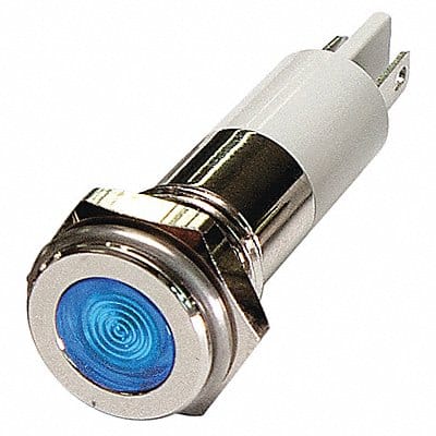 Flat Indicator Light Blue 24VDC