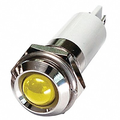 Round Indicator Light Yellow 12VDC