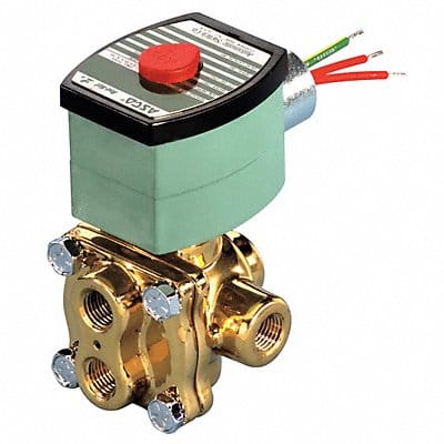 Solenoid Valve with ManualOperator Brass