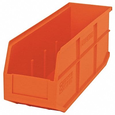 G7048 Shelf Bin Orange Polypropylene 7 in