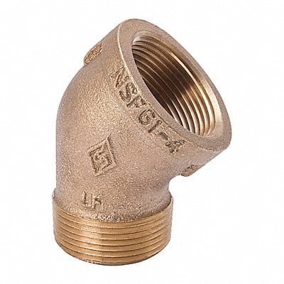 45 Street Elbow Brass 1/4 in NPT