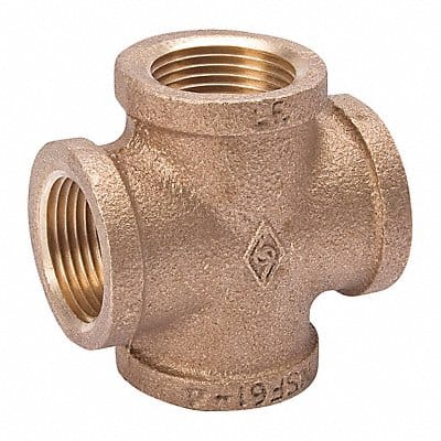 Cross Brass 1/2 in Pipe Size Class 125