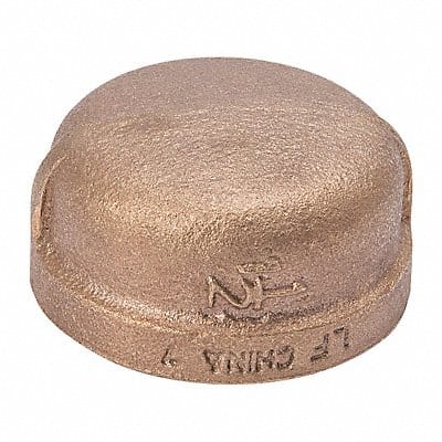 Round Cap Brass 1/8 in FNPT Class 125