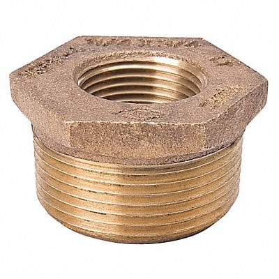 Hex Bushing Brass 1/4 x 1/8 in NPT