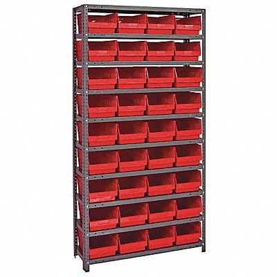 G6988 Bin Shlvng 12inx75inx36in Red