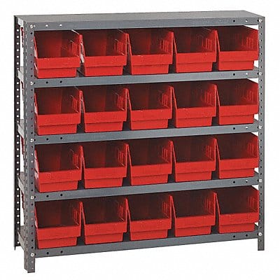 G6983 Bin Shlvng 12inx39inx36in Red