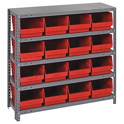 G6984 Bin Shlvng 12inx39inx36in Red